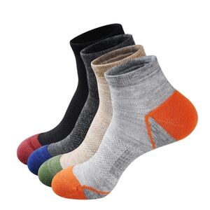 NIB Men's Multi-Color Ankle Socks - 4 Pairs Size 10-13